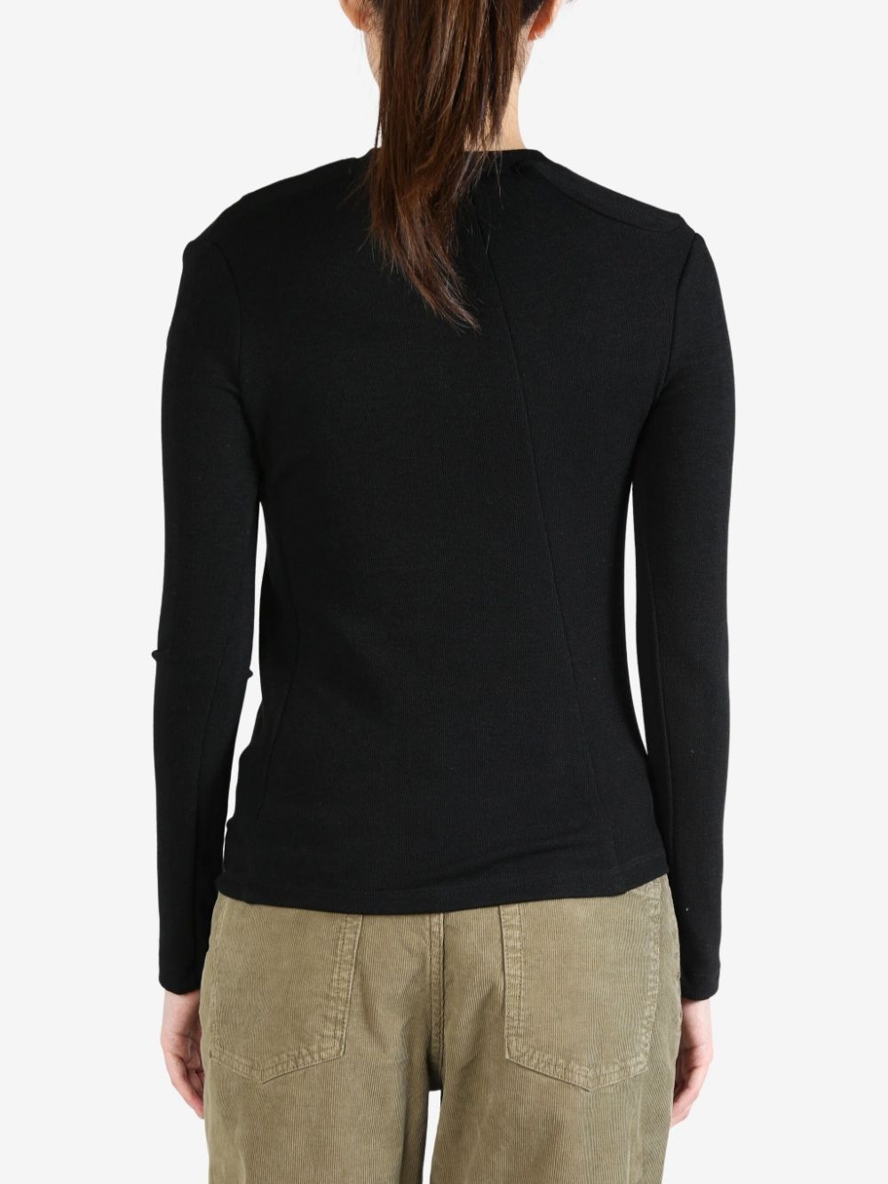 long-sleeve wavy top - 3