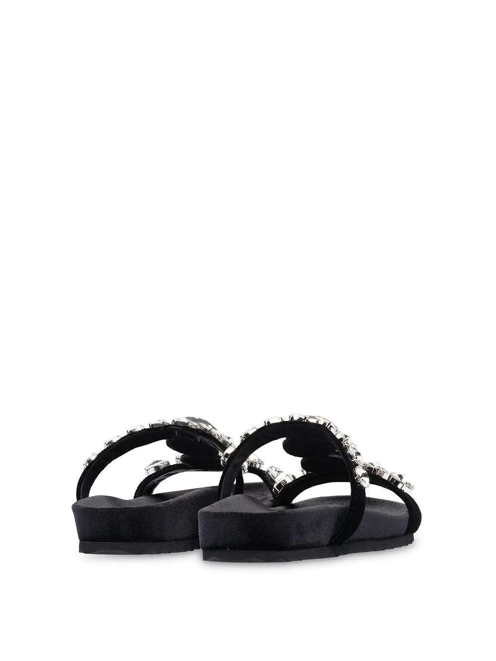 embellished velvet sandals - 3