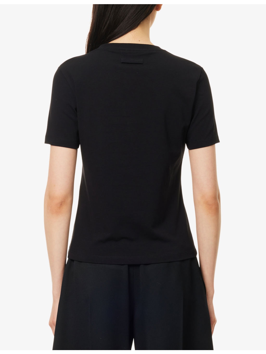 Logo-Print Round-Neck Stretch Cotton-Jersey T-Shirt - 4
