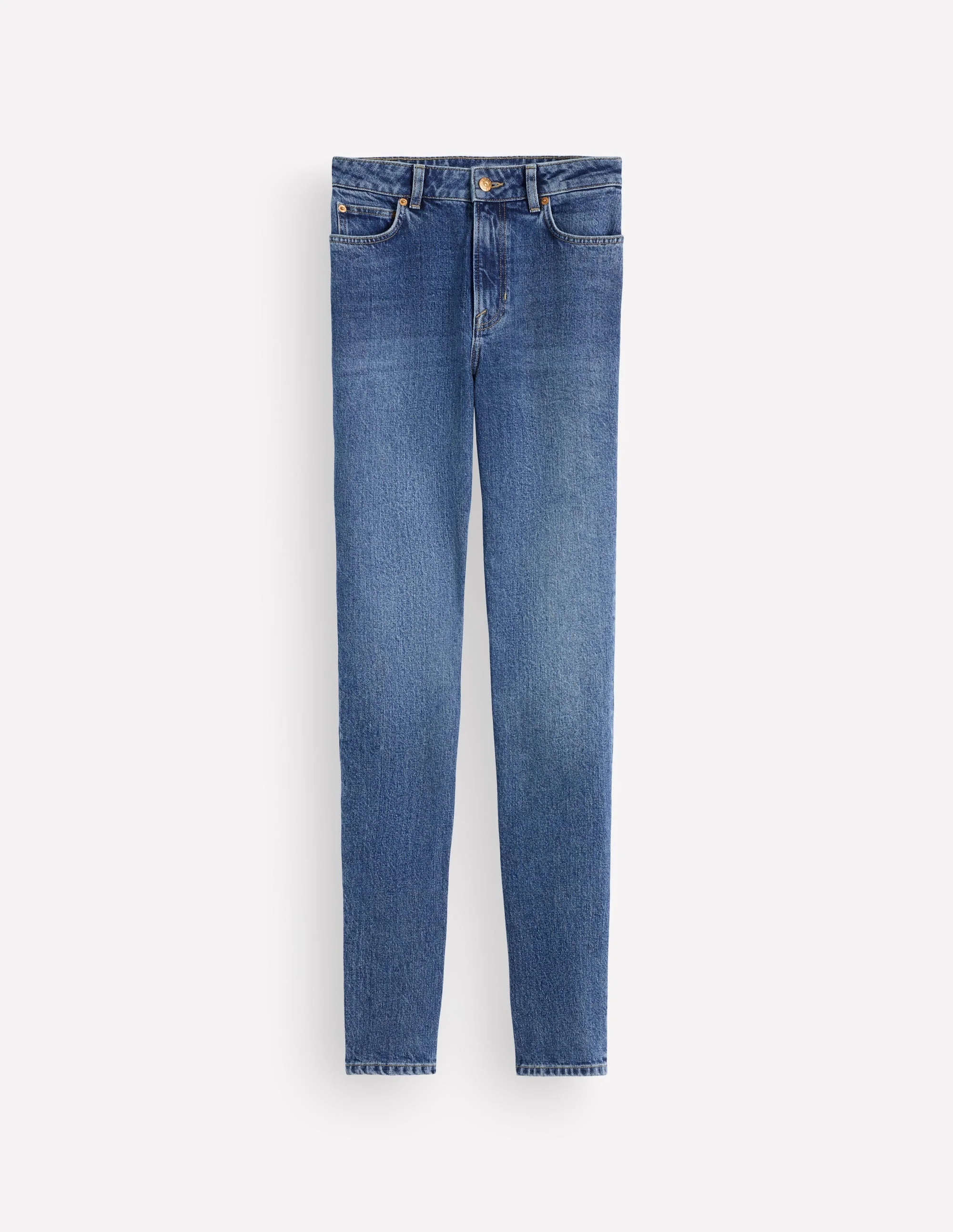 High Rise Slim Jeans-Mid Vintage - 1