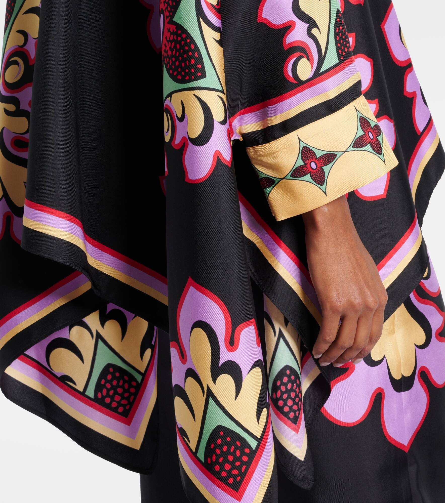 Foulard printed silk blouse - 5