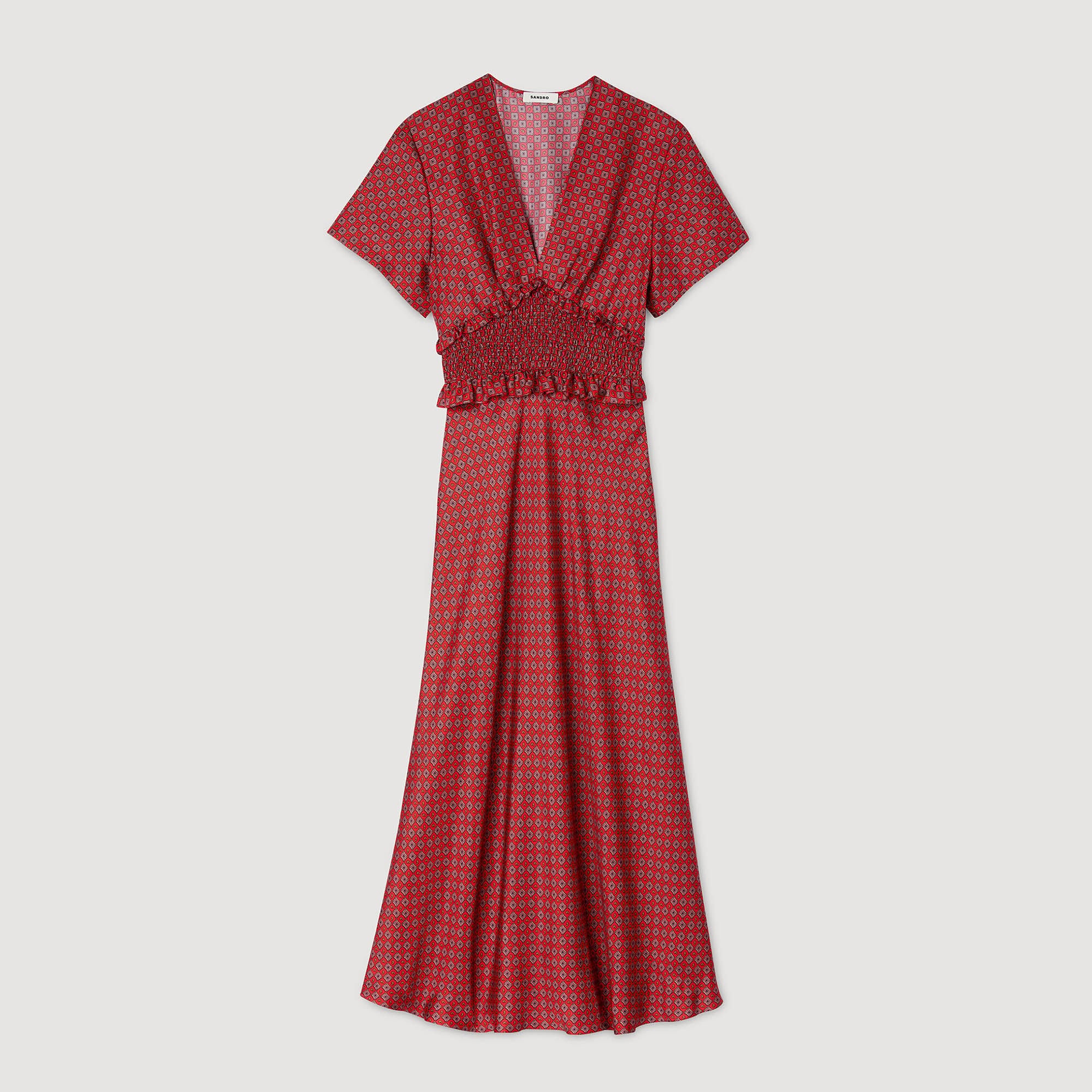 SCARF PRINT MAXI DRESS - 6