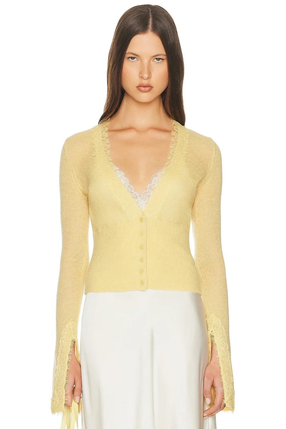 Bridgitte Lace Trim Cardigan - 1