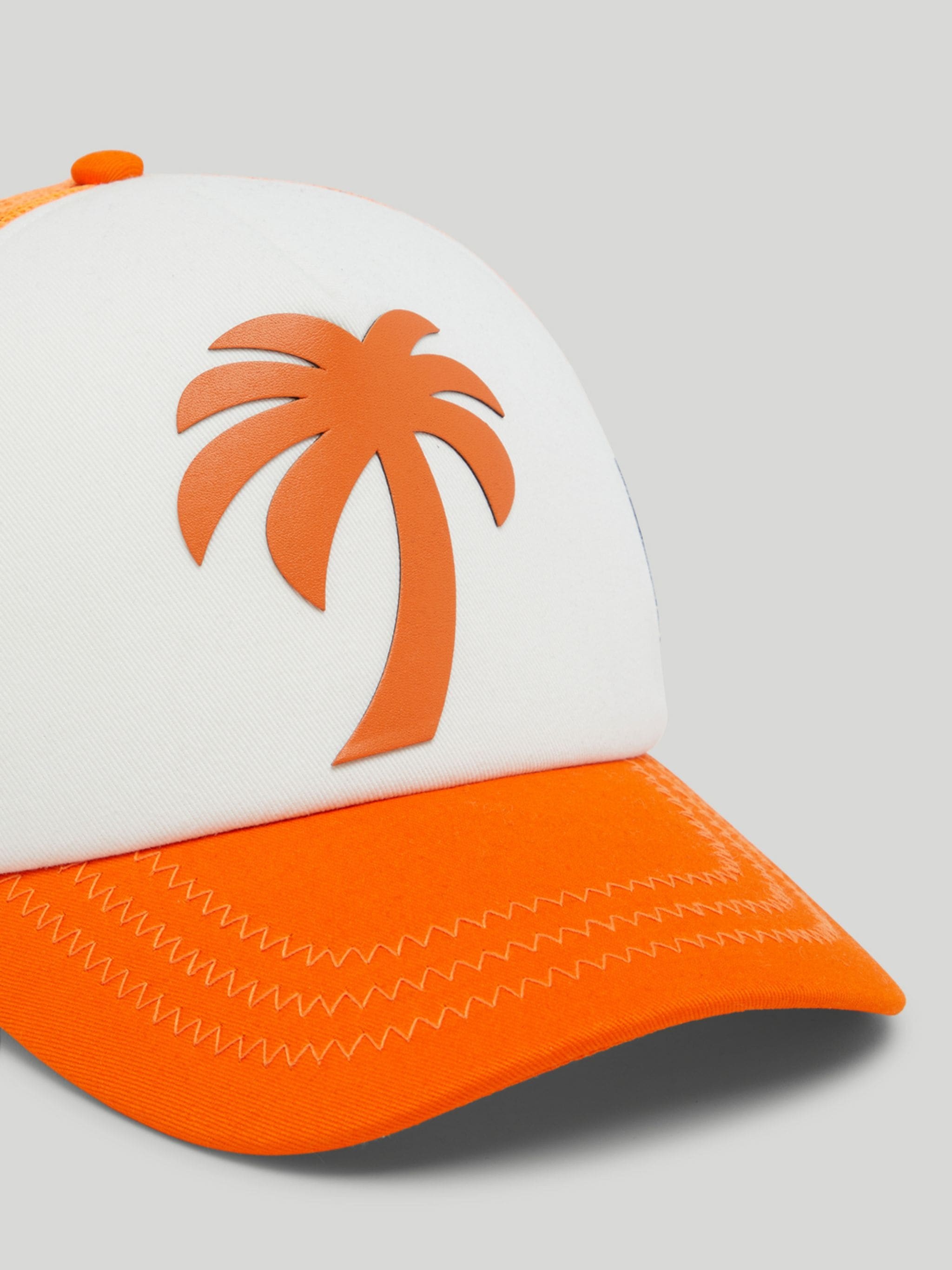 ORANGE PALM TRUCKER HAT - 3
