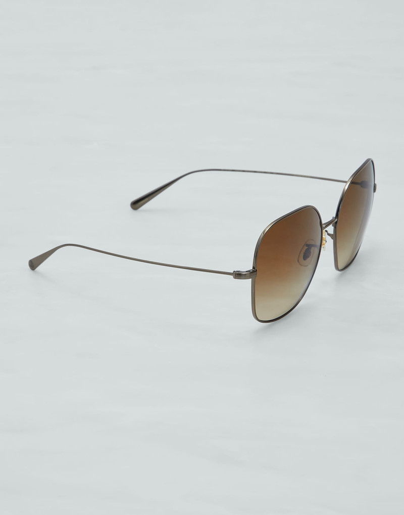 Brunello Cucinelli Deadani titanium sunglasses outlook