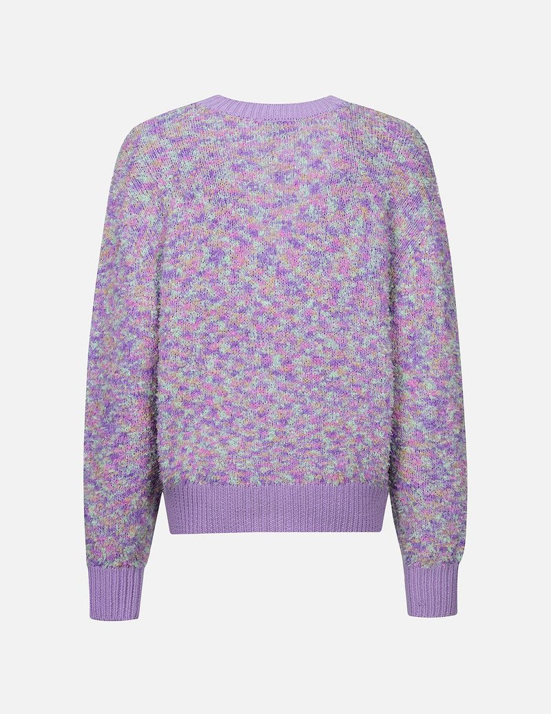 EVISU SEAGULL EMBROIDERY MULTI-COLOR CROPPED CARDIGAN outlook