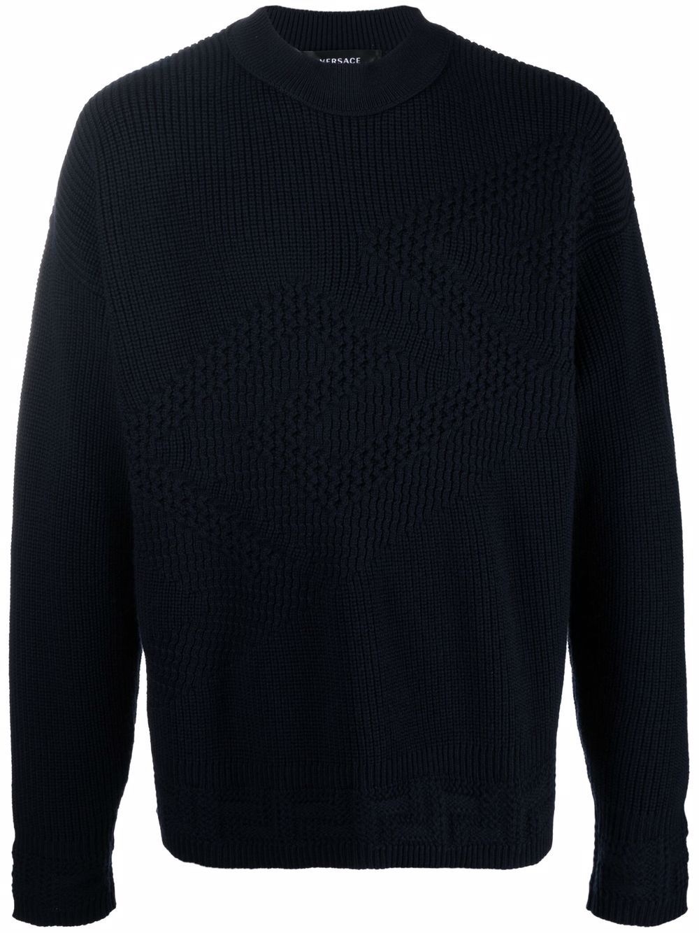 virgin wool knitted jumper - 1