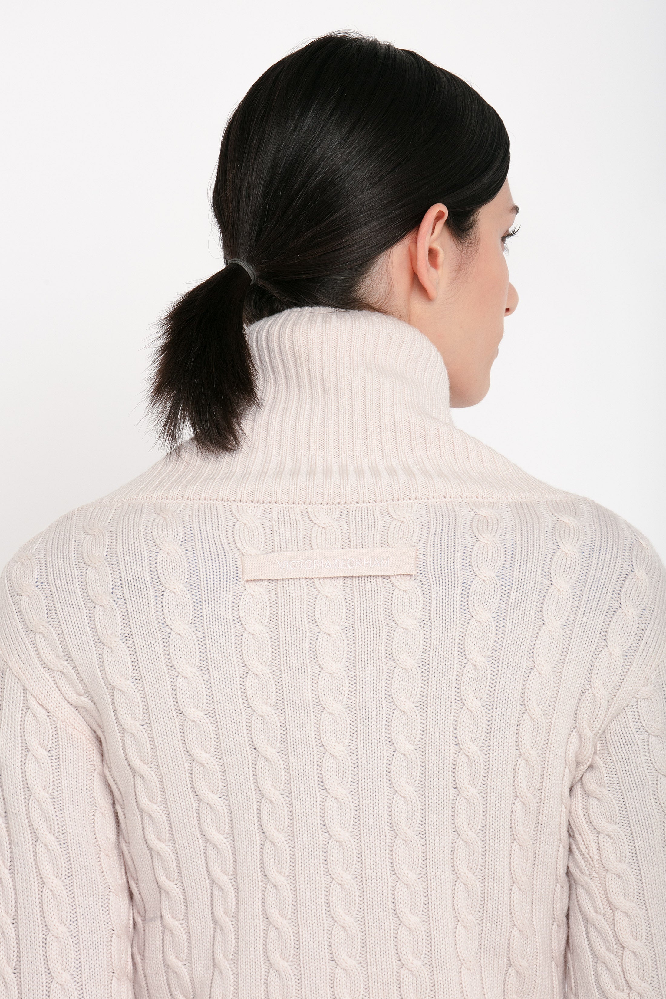 Wrap Detail Jumper In Bone - 5