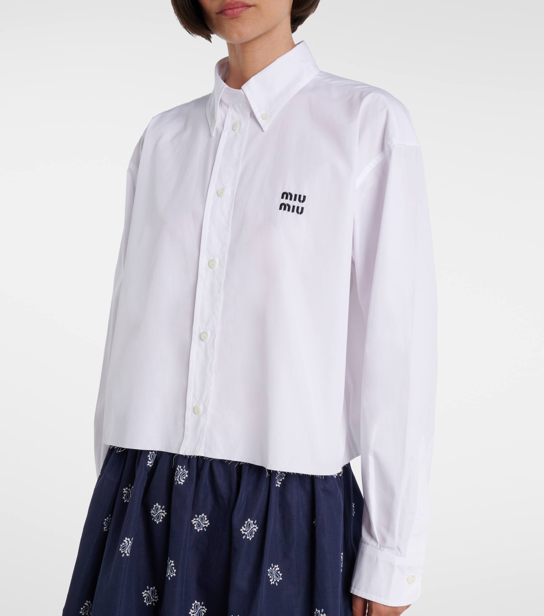 Cotton poplin shirt - 6