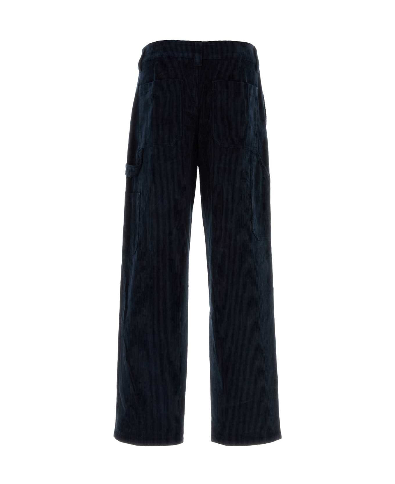 Navy Blue Corduroy Fegus Pant - 2