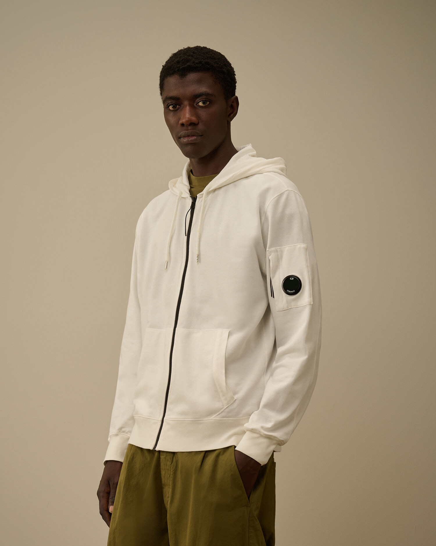 Light Fleece Hooded Full Zip Sweatshirt - 3