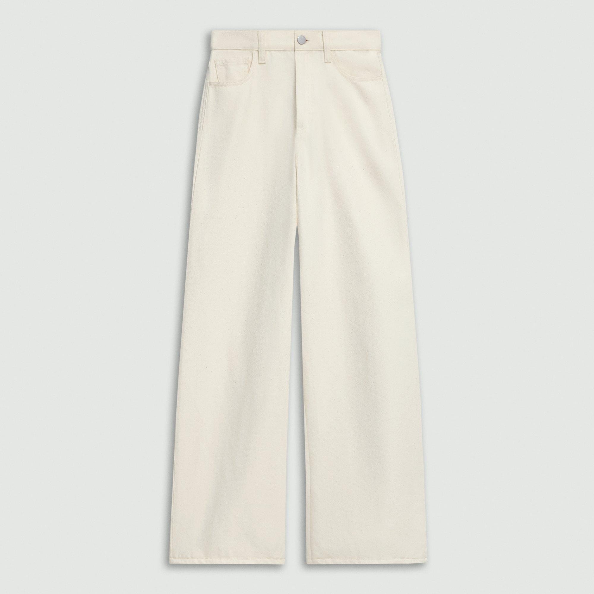 High-Waisted Wide-Leg Pant in Denim - 1