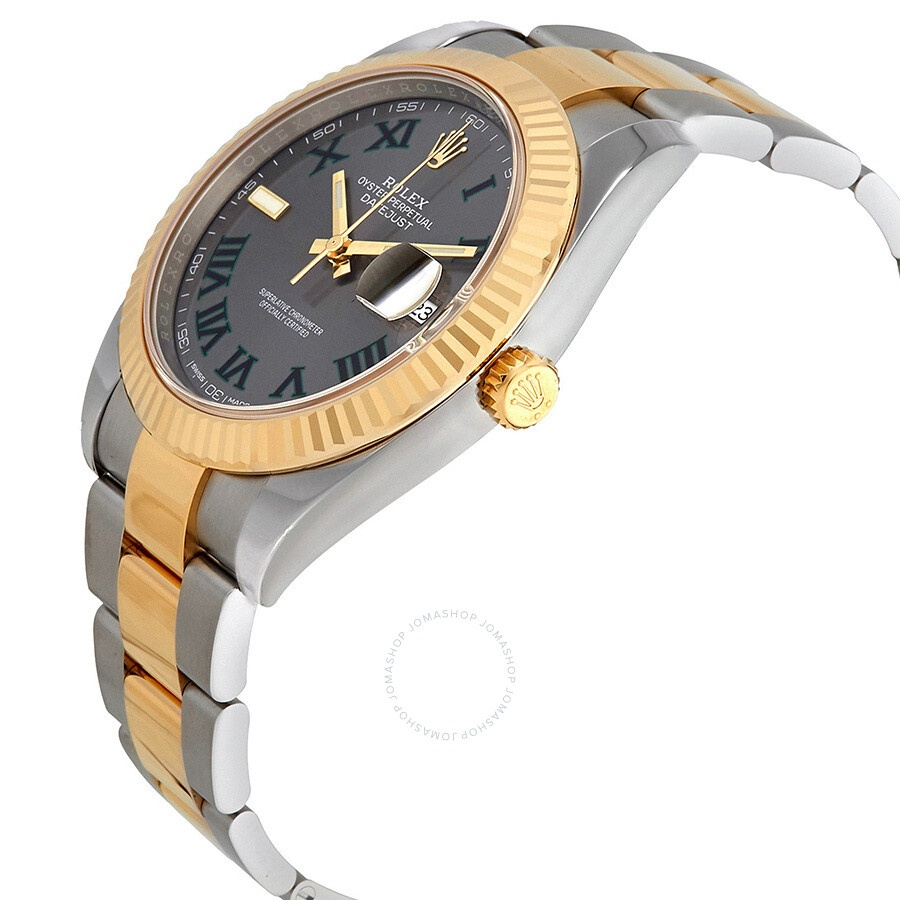 Rolex Datejust 41 Grey Dial Stainless Steel and 18K Yellow Gold Men's Watch 126333GYRO - 2