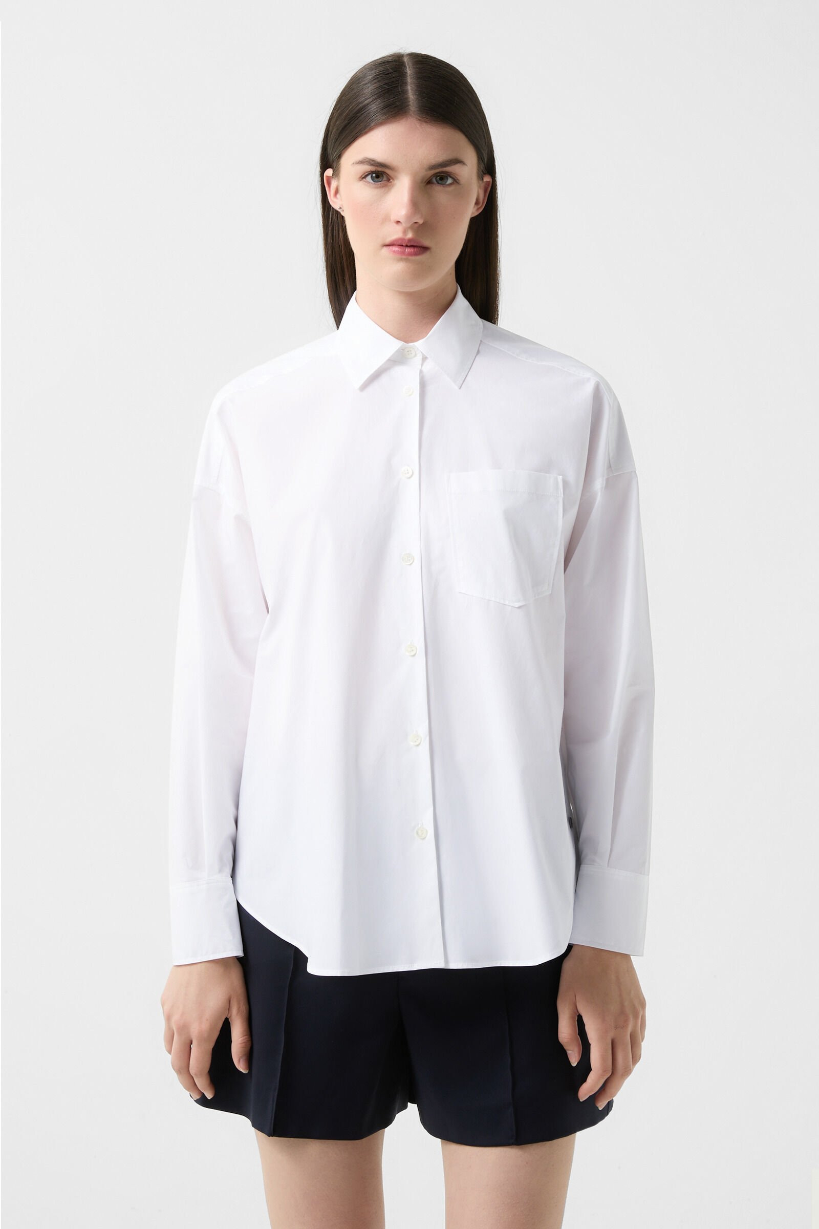 Poplin blouse Nadine in White - 2