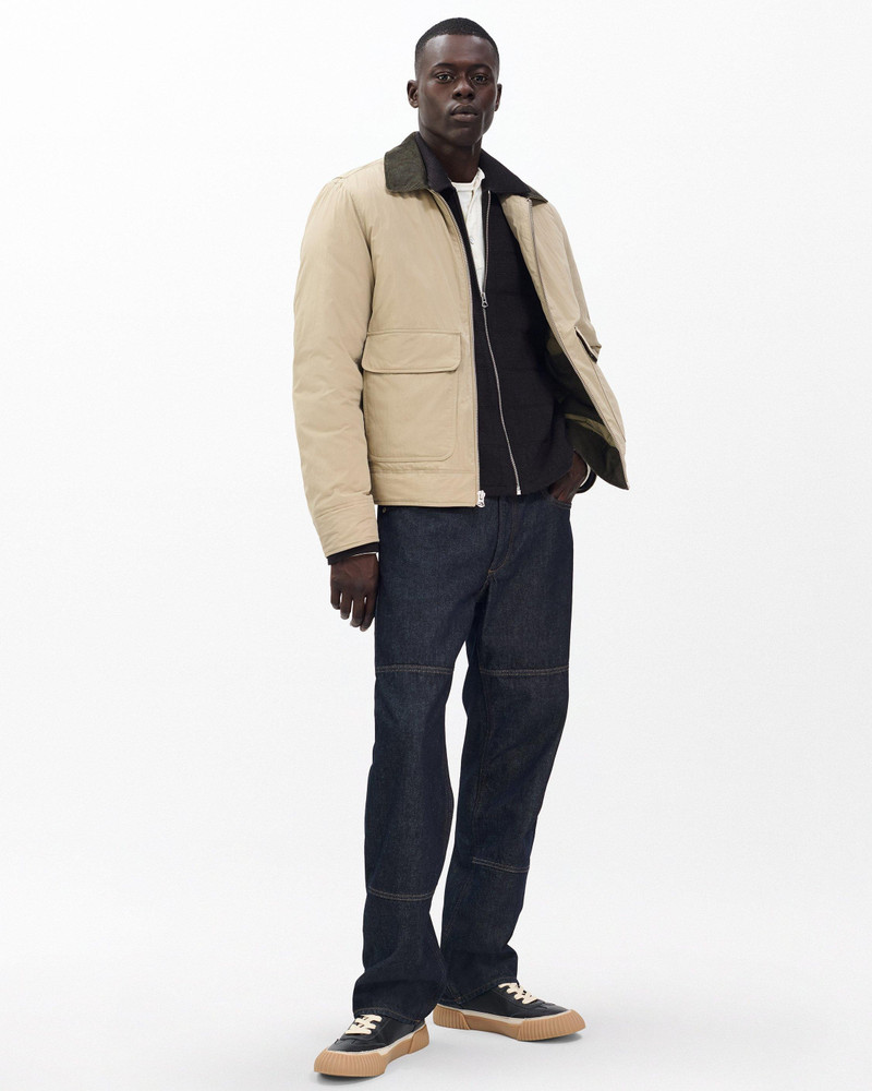 rag & bone Melrose Full-Zip Windowpane Wool Sweater outlook