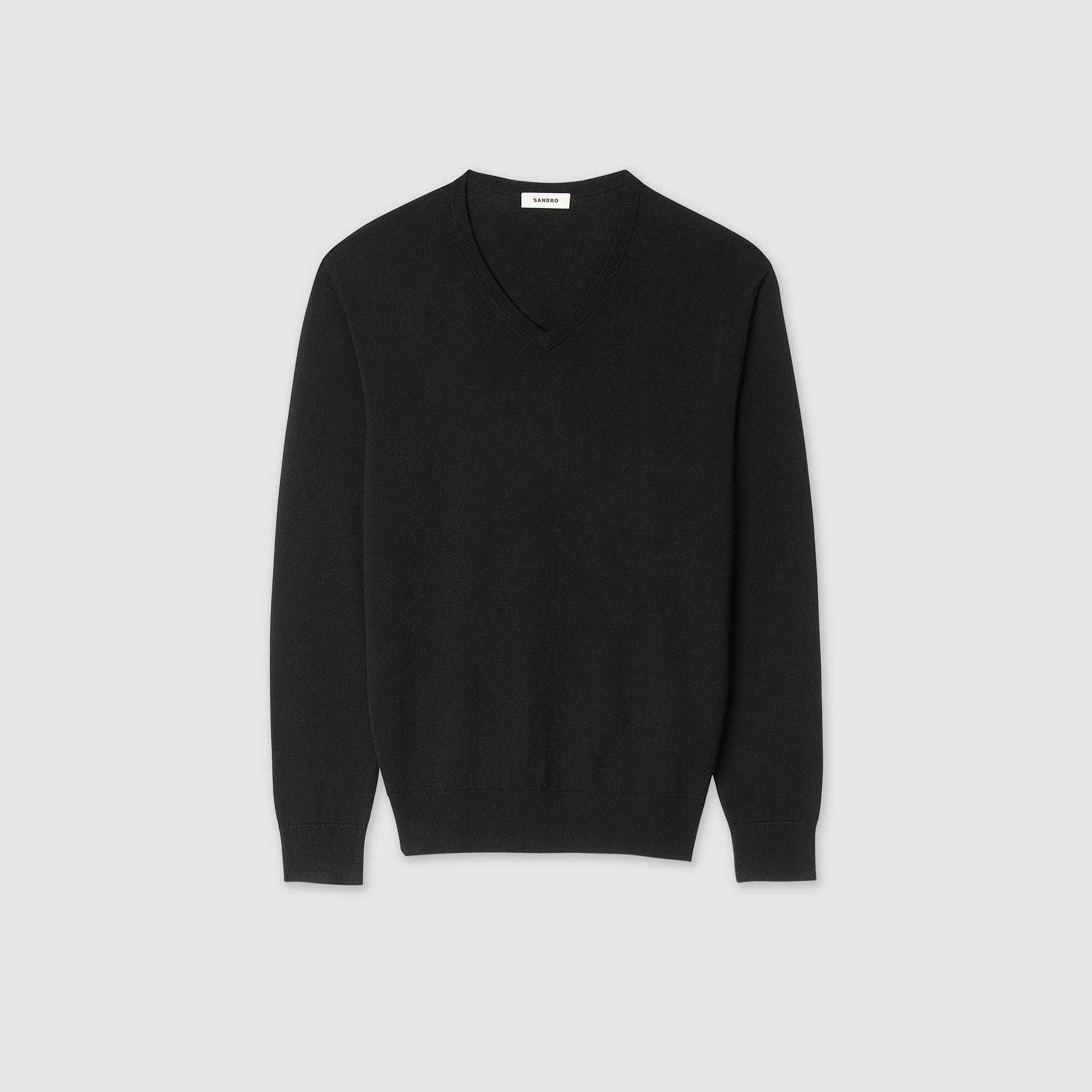 V-NECK WOOL SWEATER - 6
