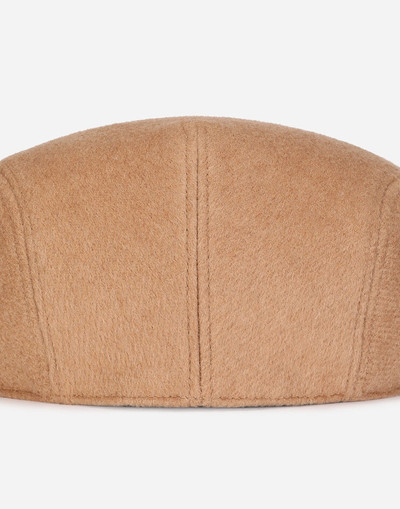 Dolce & Gabbana Cashmere and leather flap cap outlook