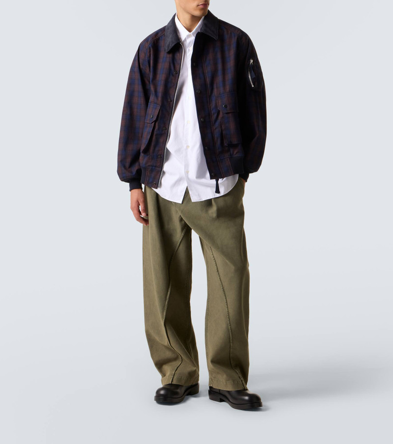Comme des Garçons Homme Checked cotton blouson outlook