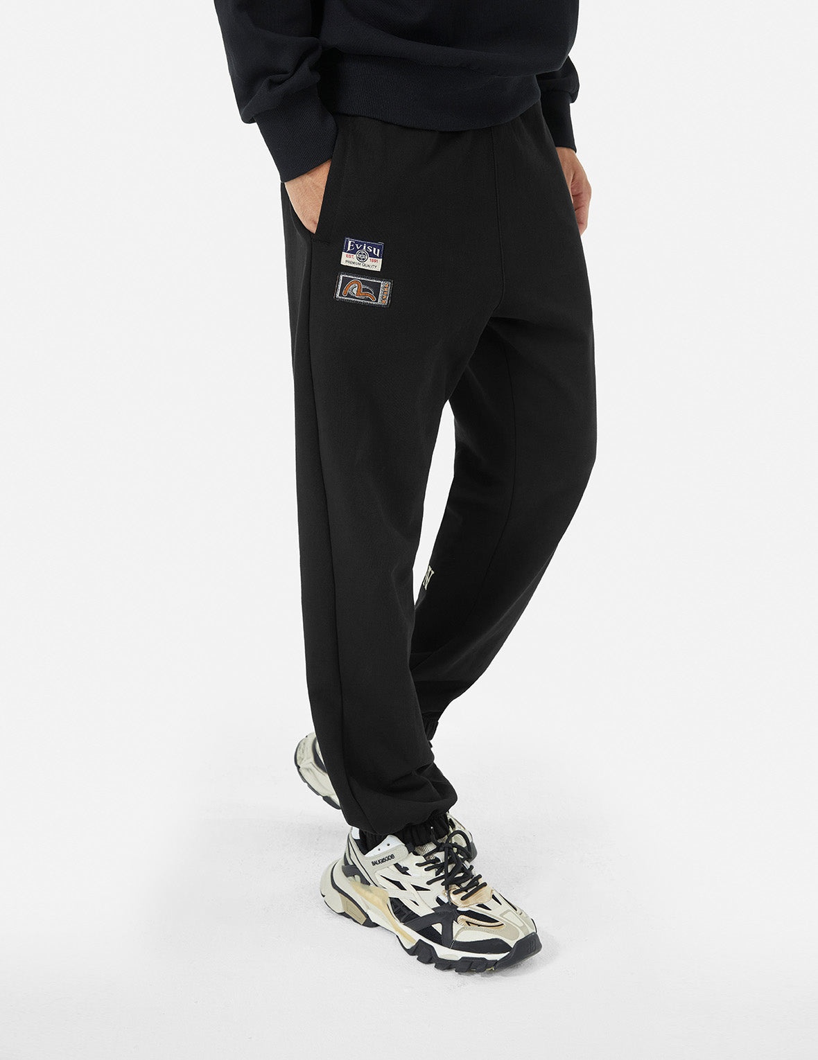 Tanuki Print Straight Fit Sweatpants - 6
