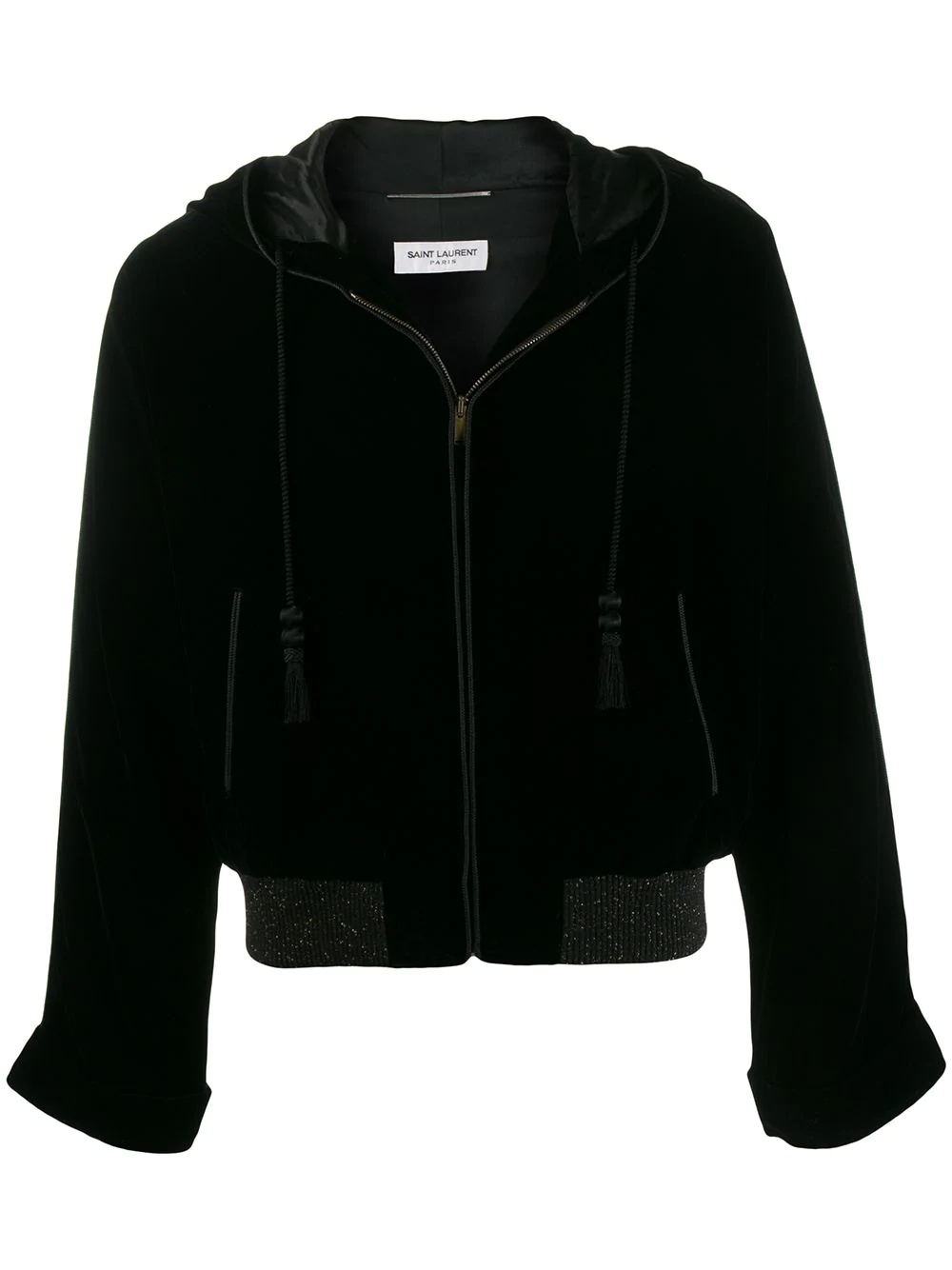 Djellaba hooded teddy velvet jacket - 1