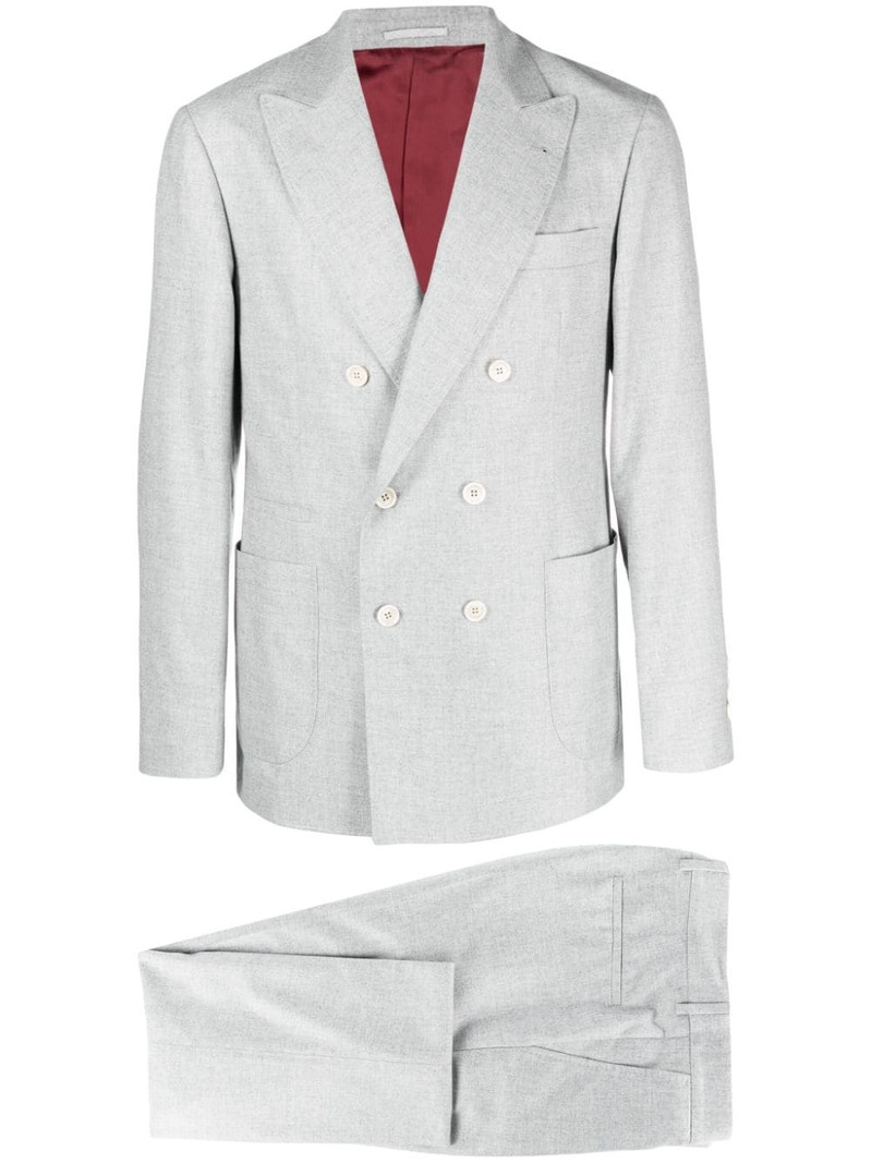 double-breasted flannel suit 1