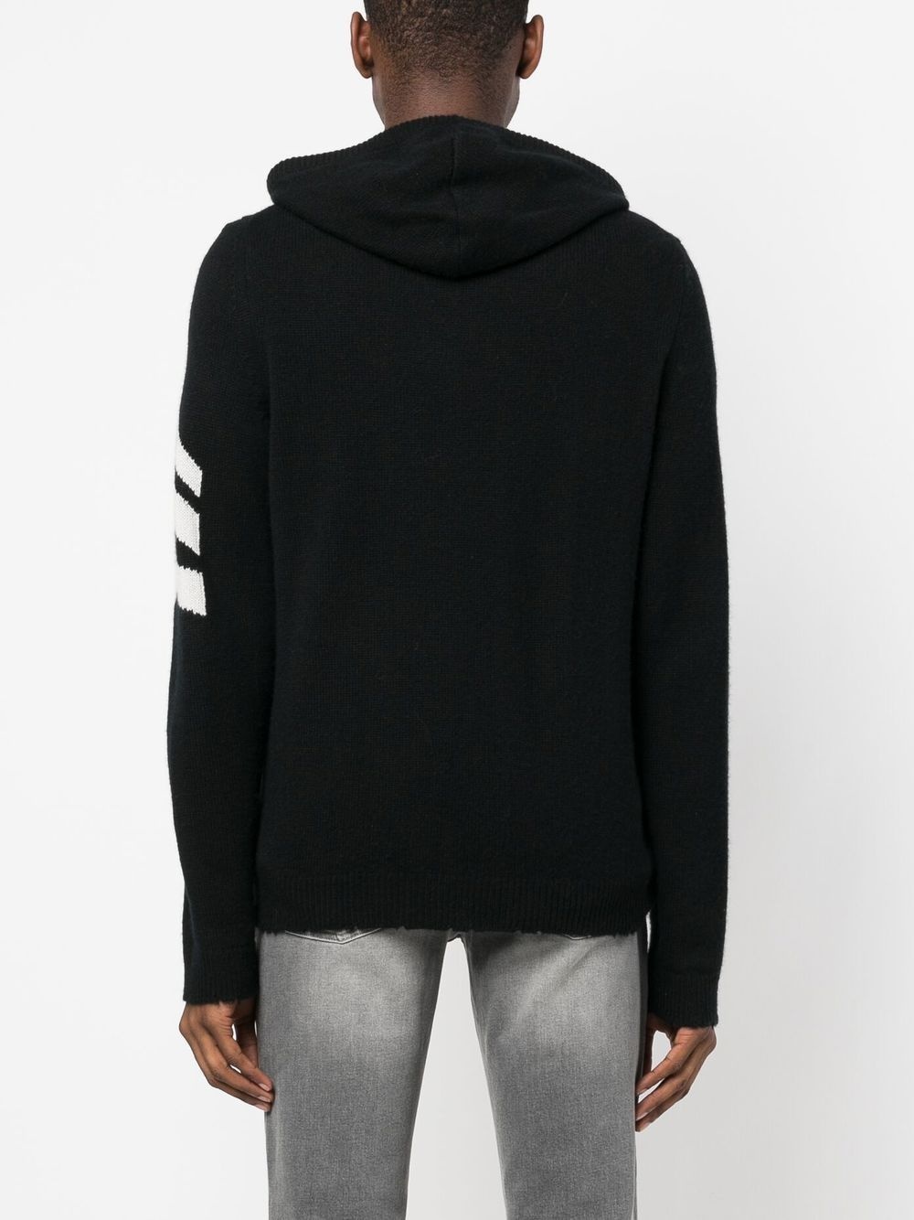 cashmere zip-up hoodie - 4