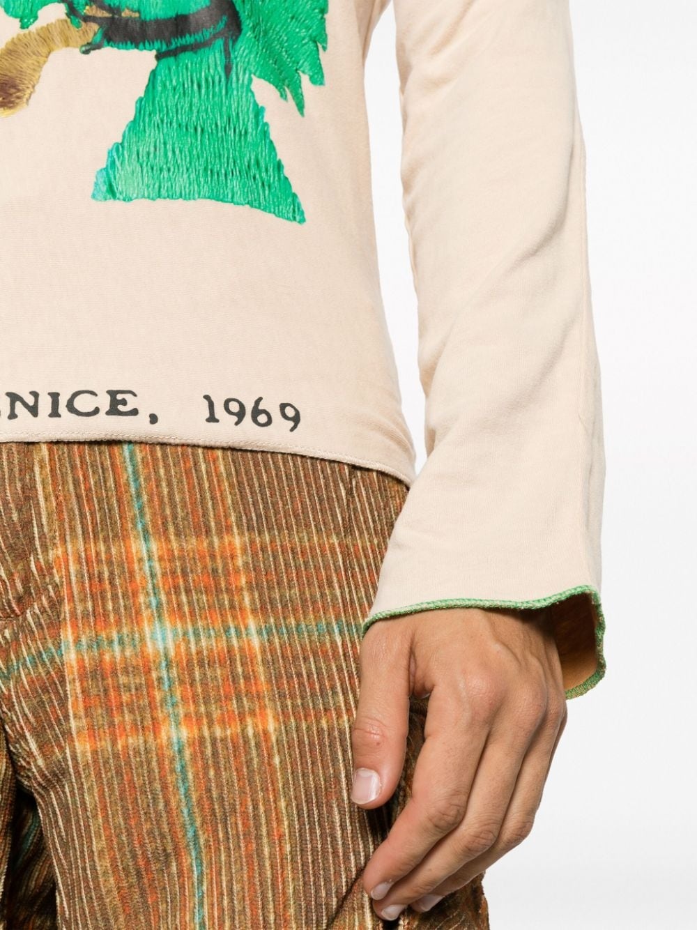 slogan-print long-sleeve T-shirt - 5