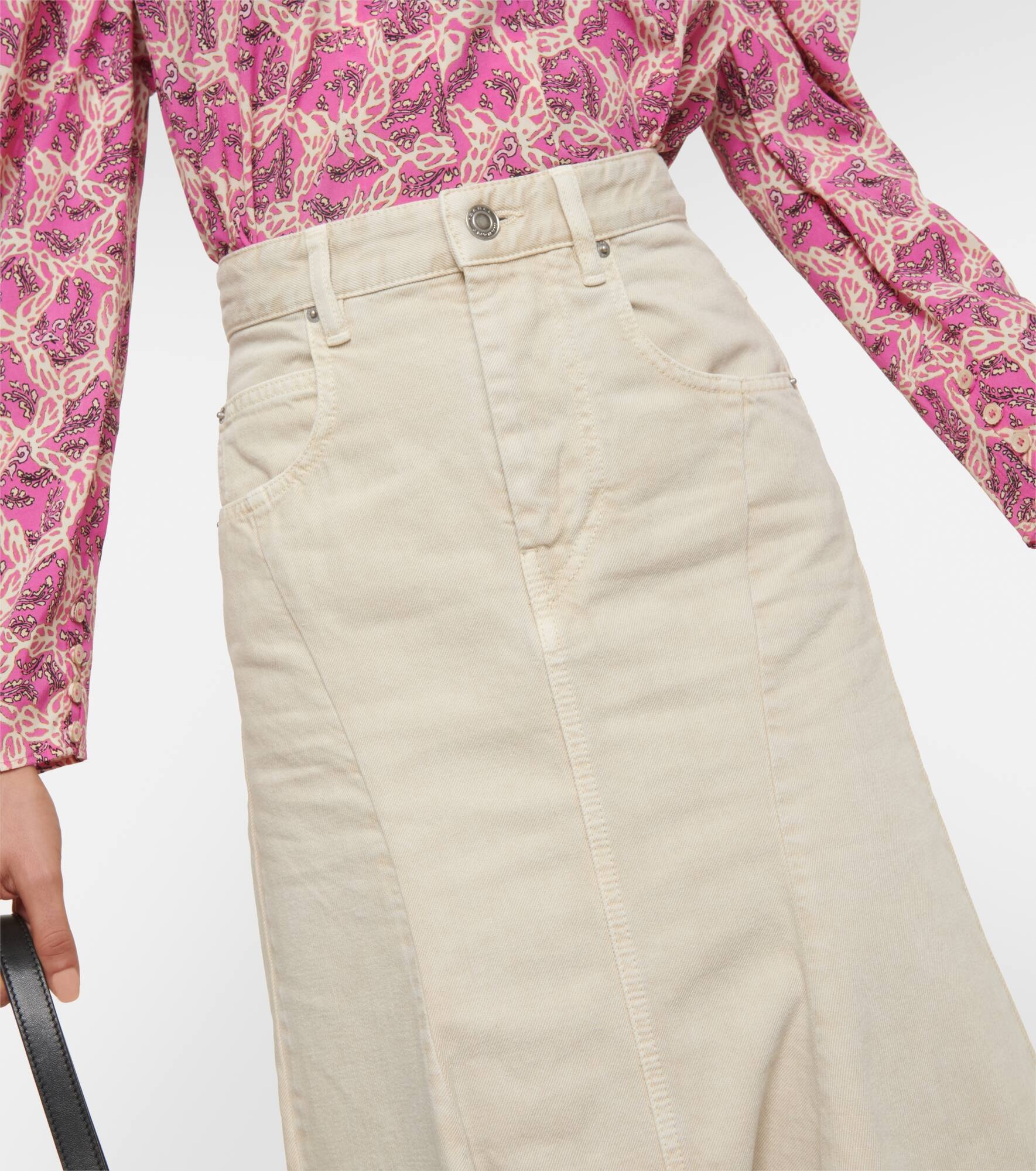 Nyda denim midi skirt - 4