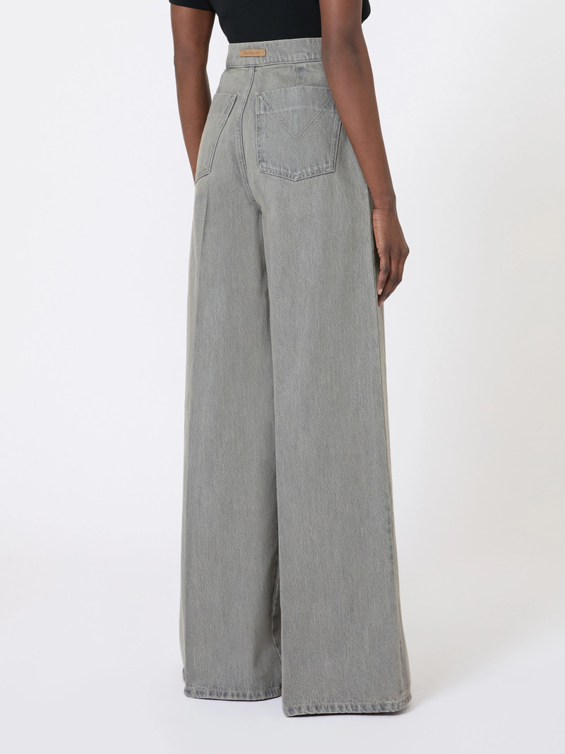 NATALE Denim wide-leg trousers - BLACK 4