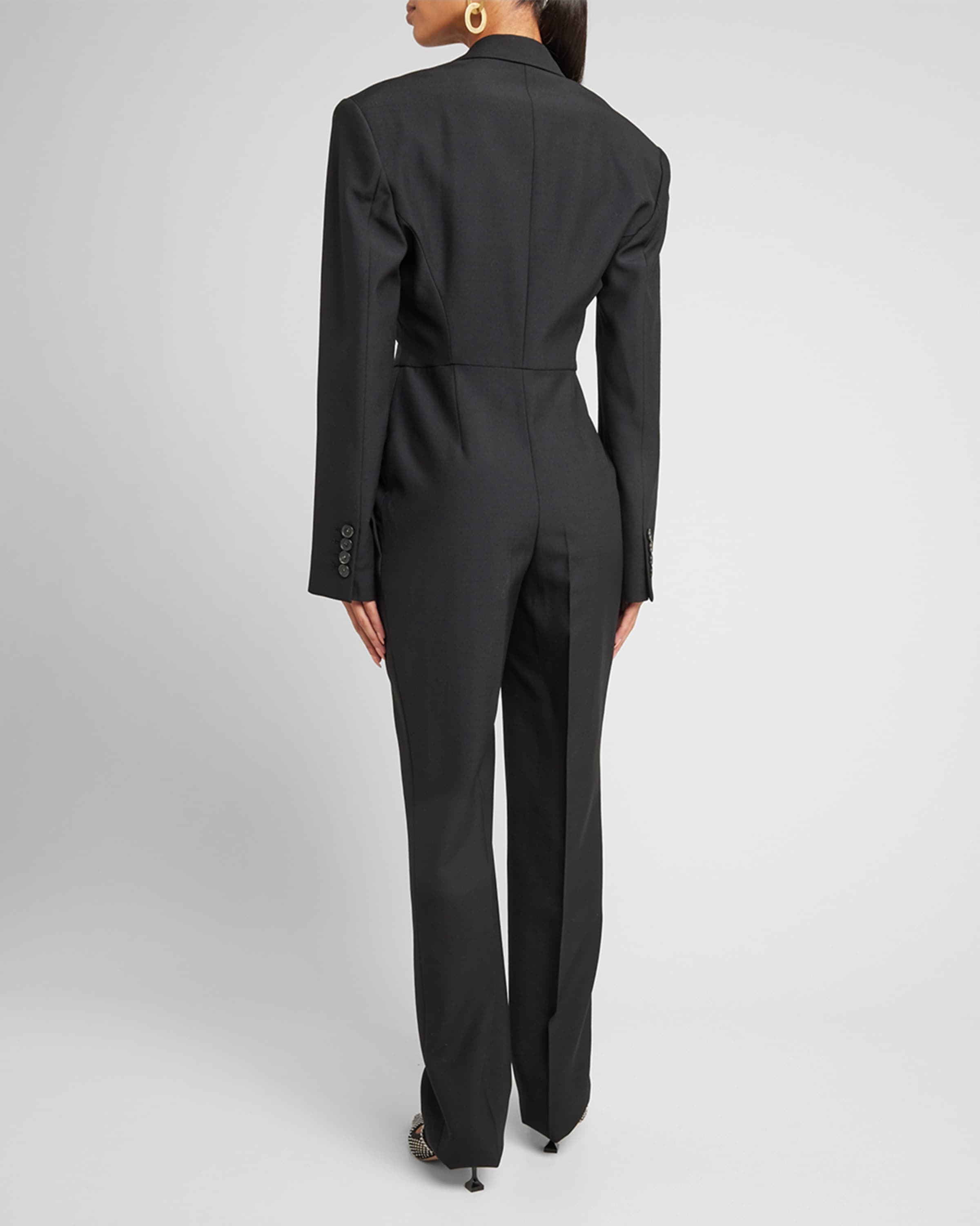 【送料&関税込】Stella McCartney Wool Tuxedo Jumpsuit Stella McCartney Tailored Wool Tuxedo Jumpsuit