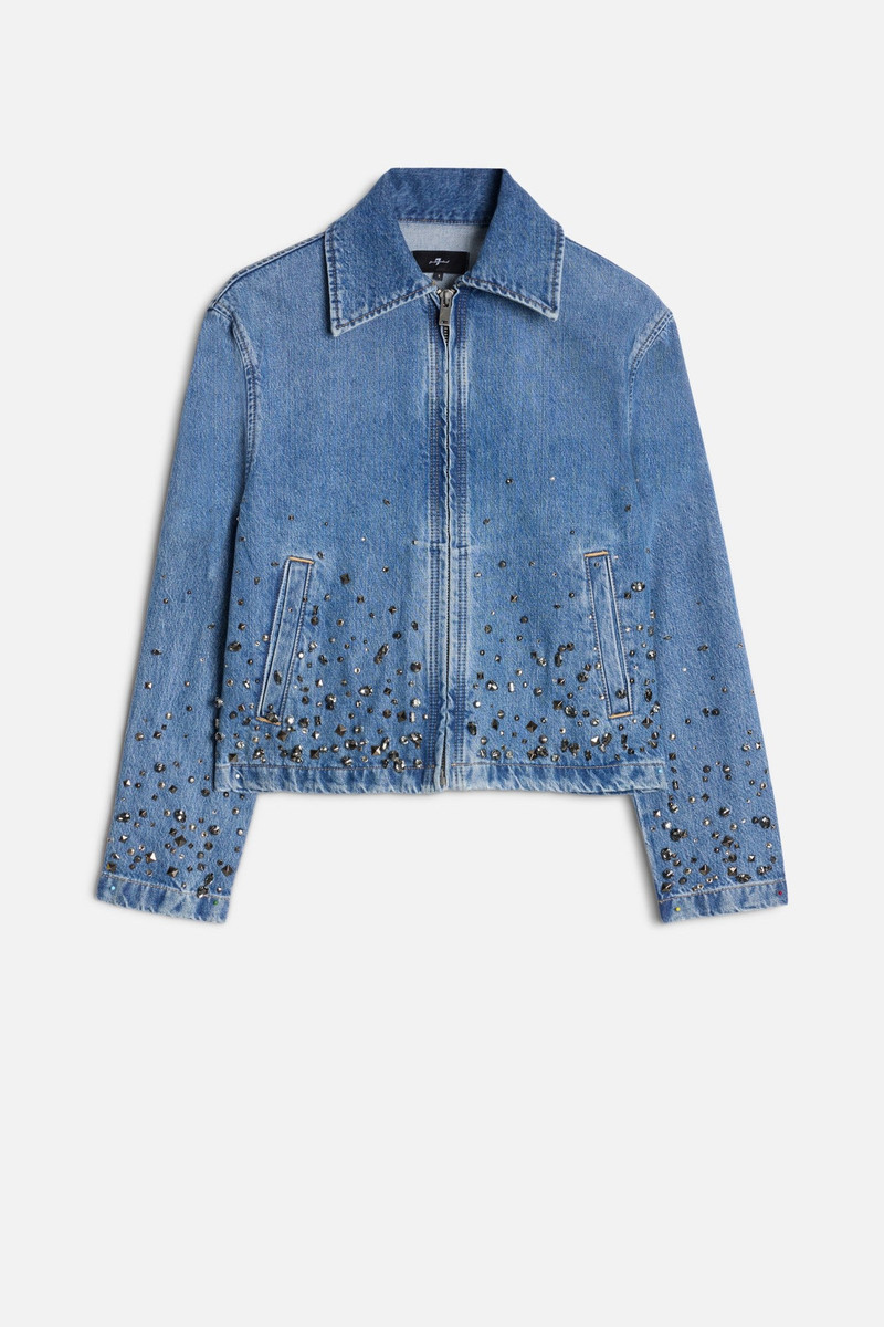 EMBELLISHED WORKWEAR DENIM JACKET 1