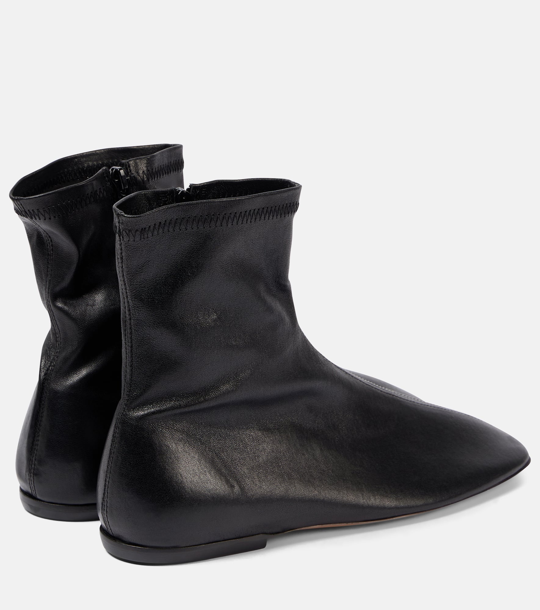 Glove leather ankle boots - 2