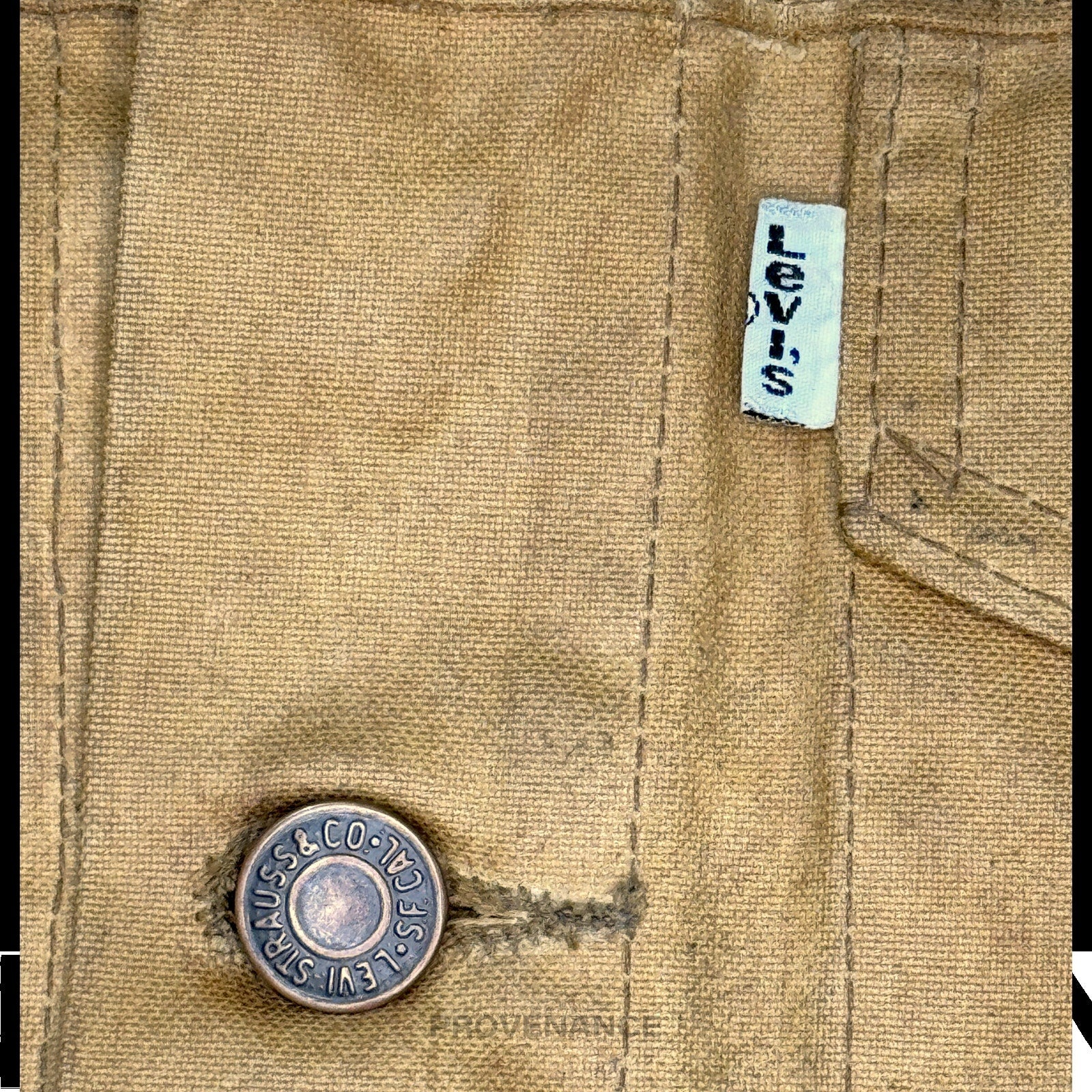 Levis x Filson - Levis x Filson Trucker Jacket - Tan Waxed Tin Cloth S - 7