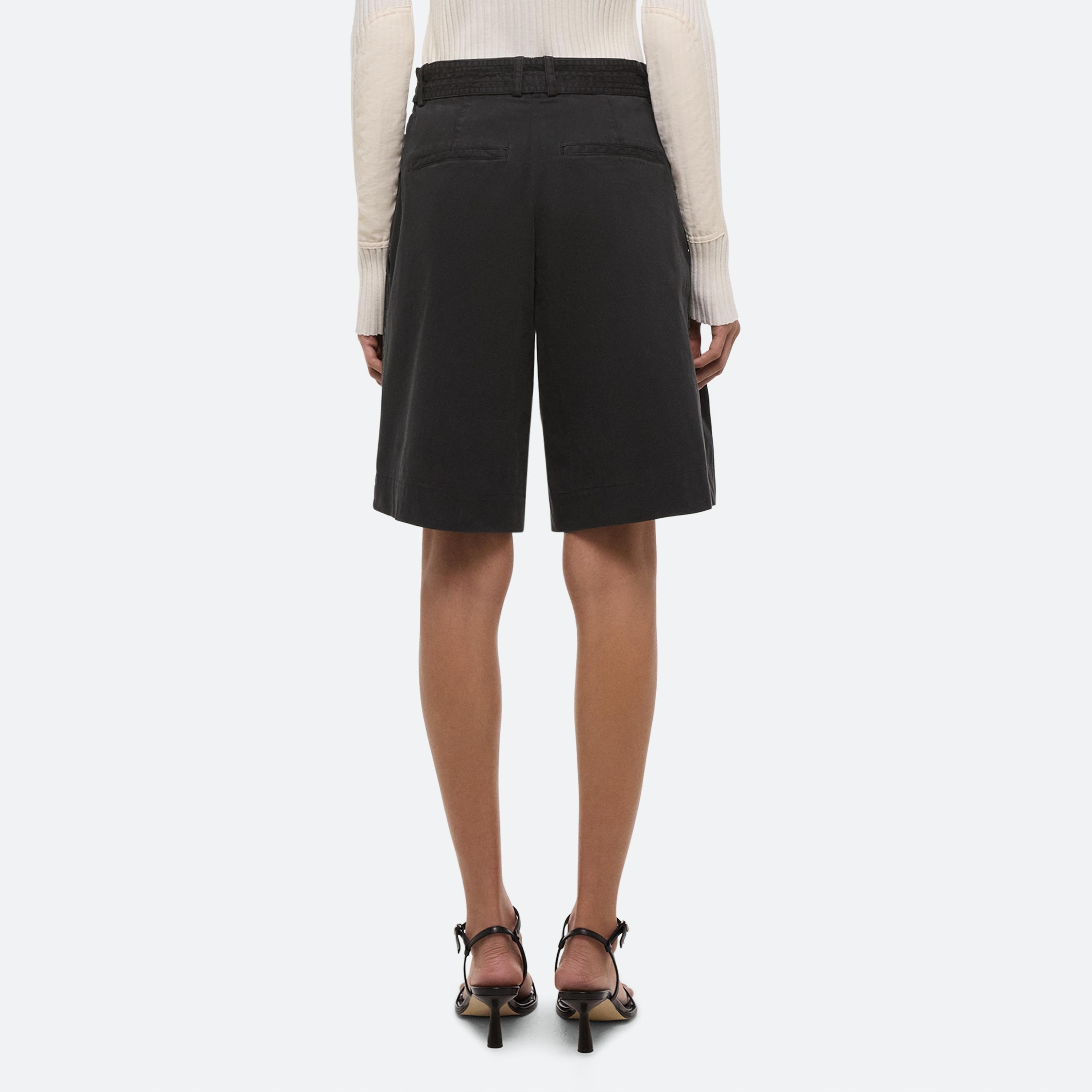WIDE PLEATED SHORTS - 5