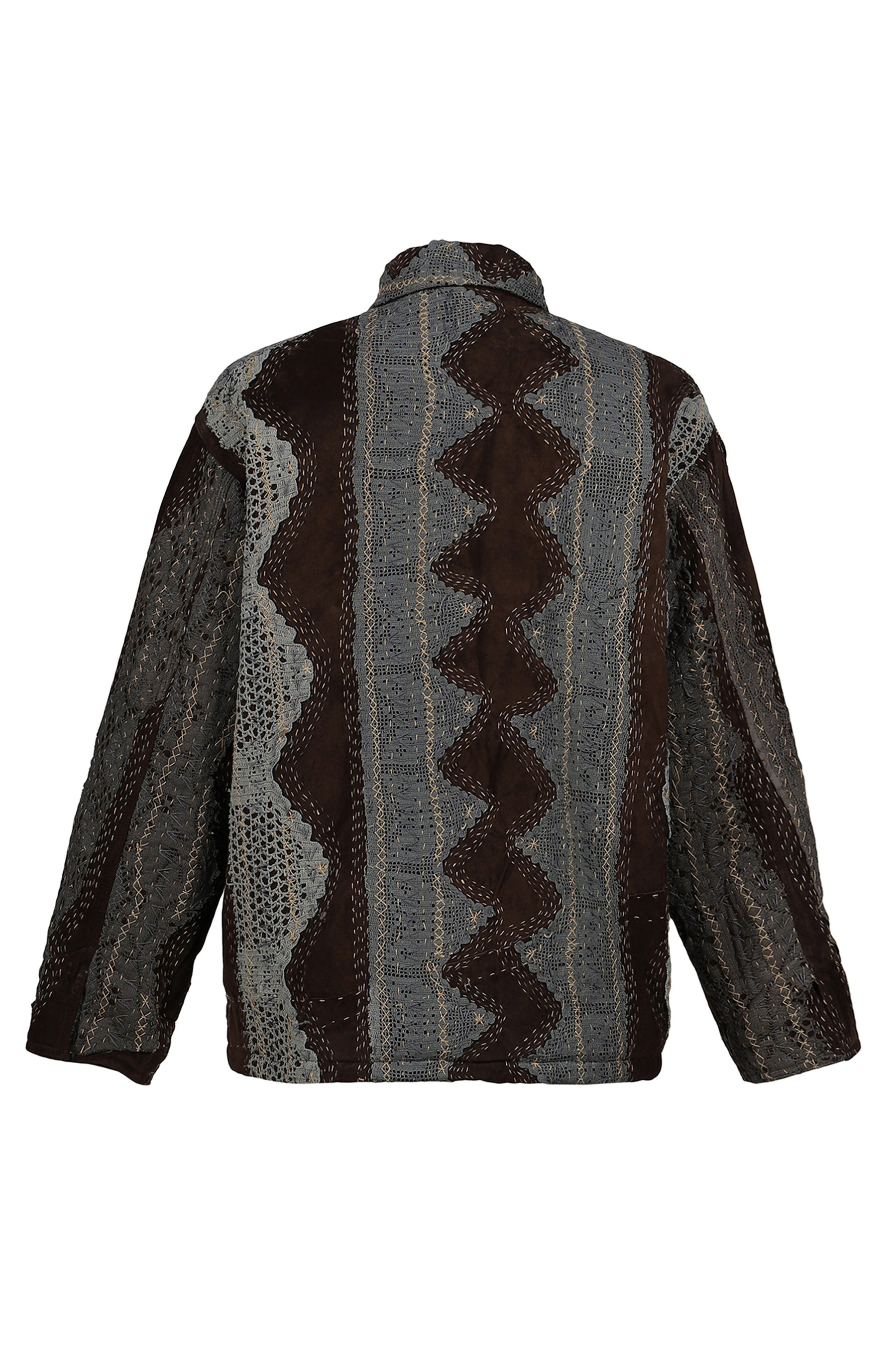 RAIN JACKET WADDED / BRW/GRY LACE - 6