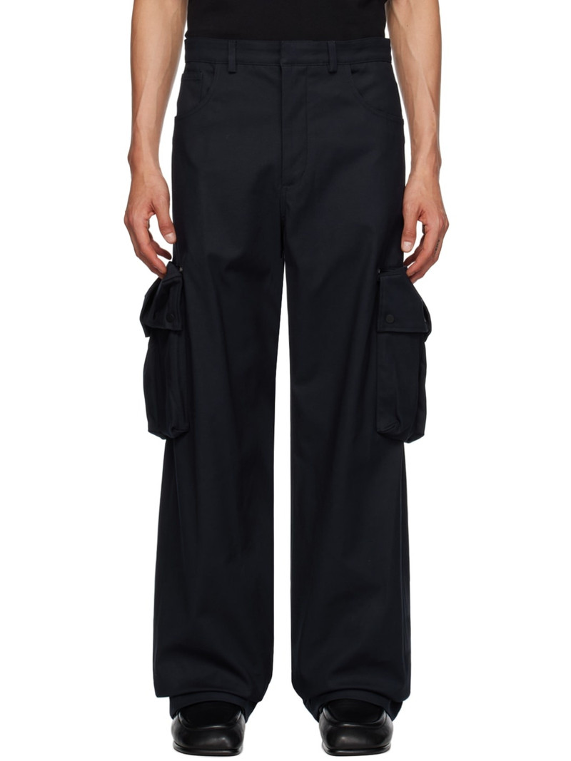Navy Concealed Pocket Cargo Pants 1