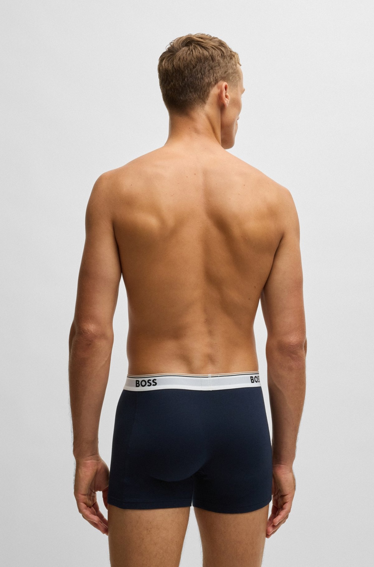 THREE-PACK OF STRETCH COTTON BOXER BRIEFS - 3