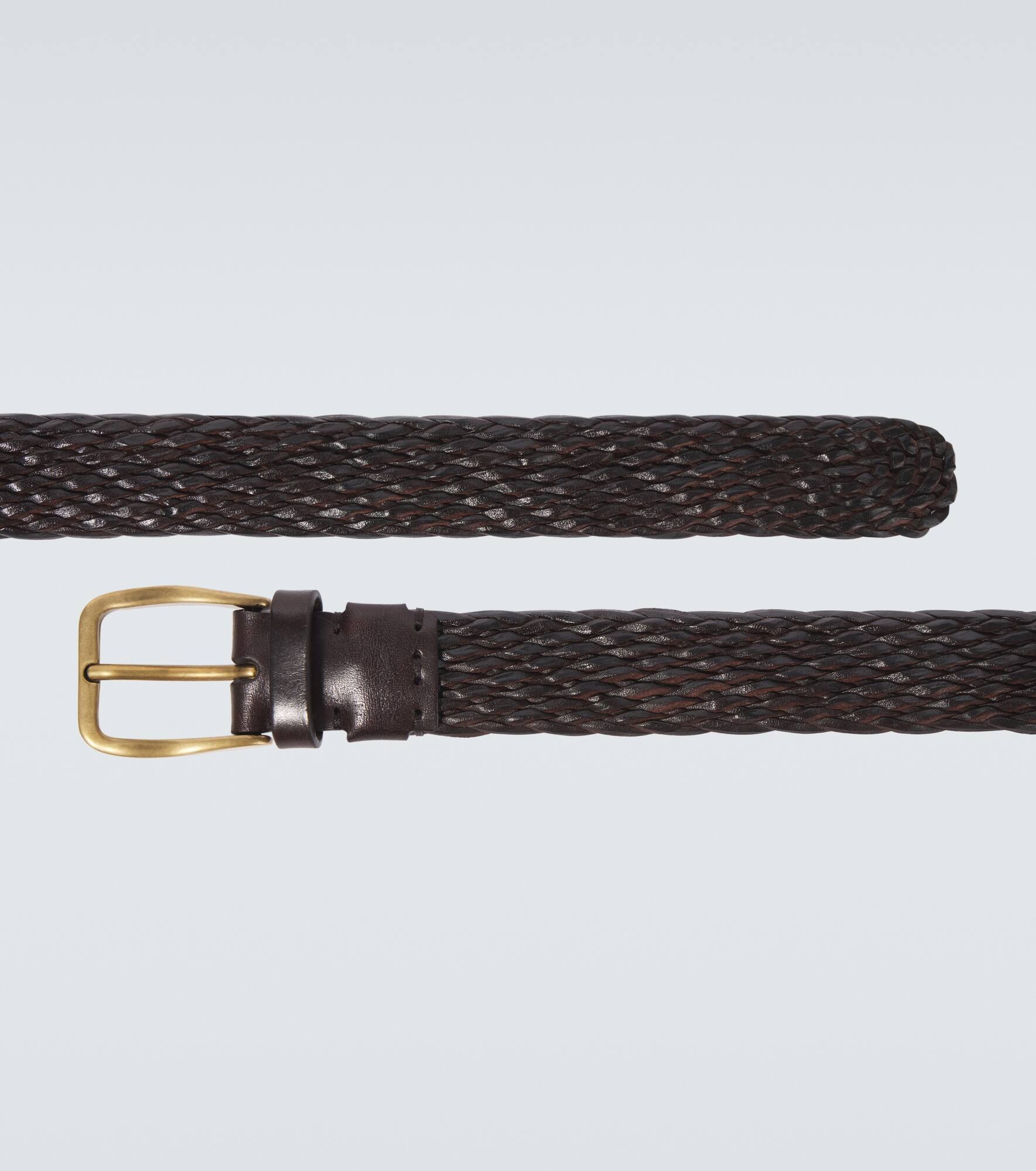 Braided leather belt - 4