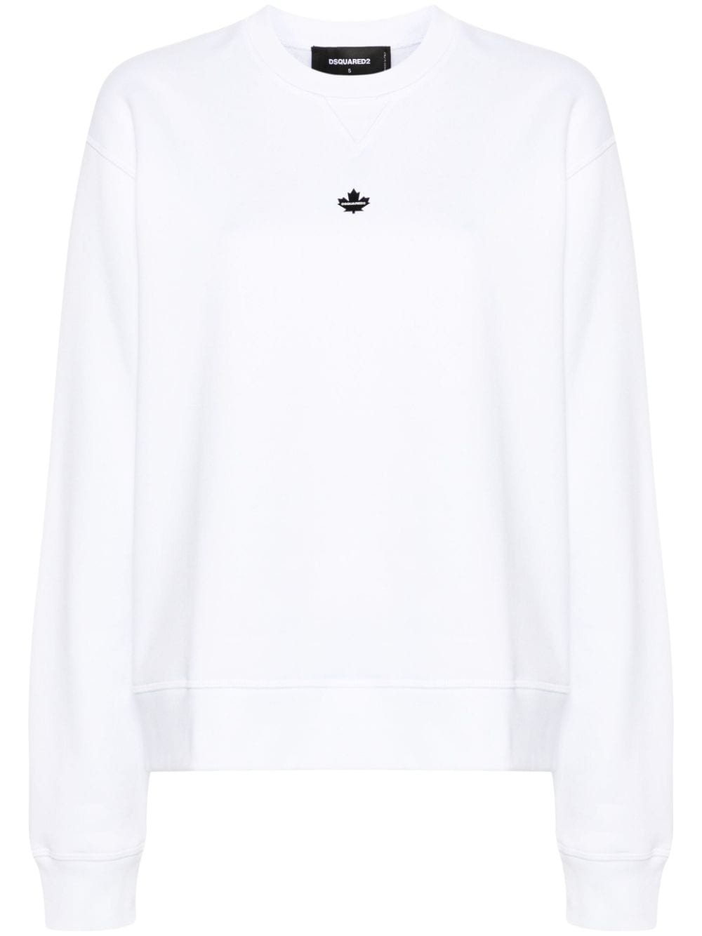 appliquÃ©-logo cotton sweatshirt - 1