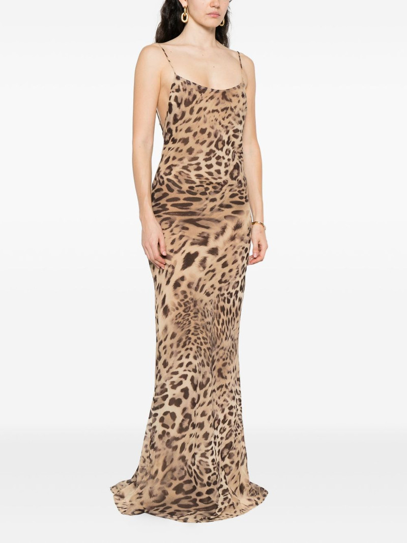 animal-print slip dress 3