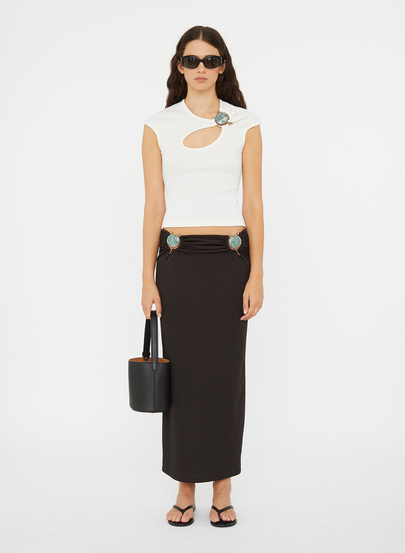 Mineral Stone Ruched Skirt 1