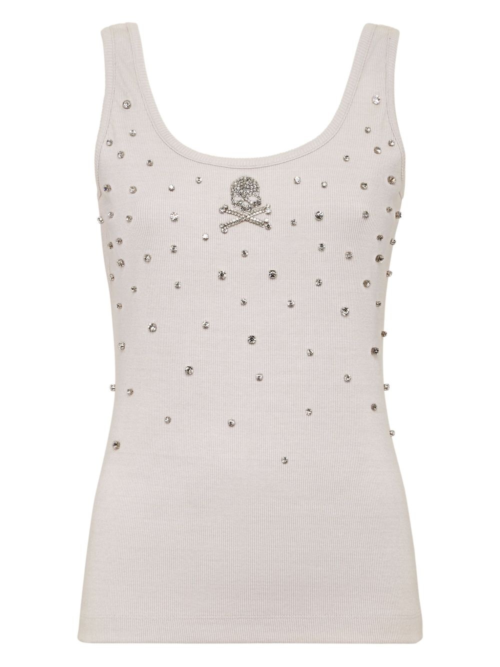 rhinestone-embellished top - 1