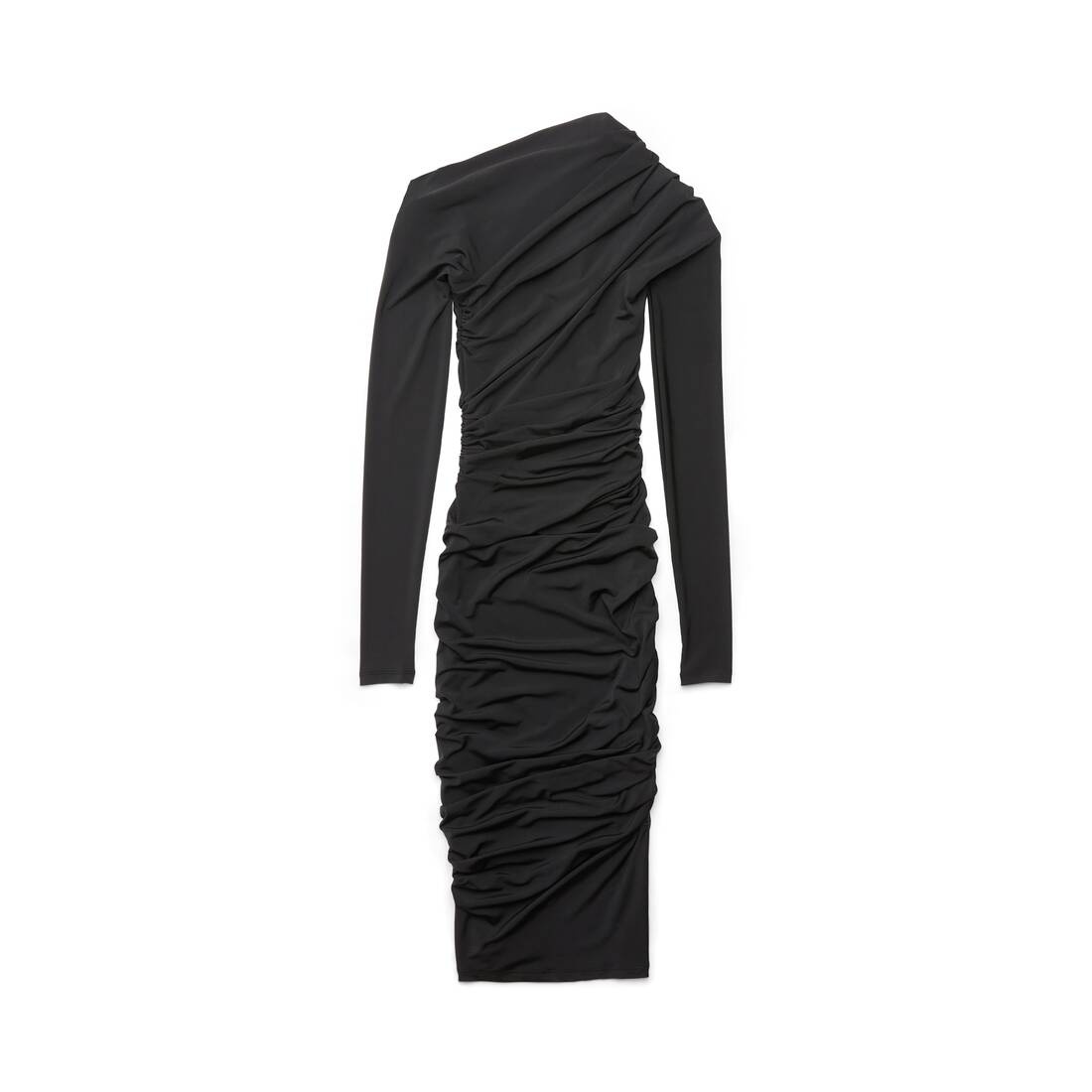 Women's Twisted Mini Dress in Black - 1