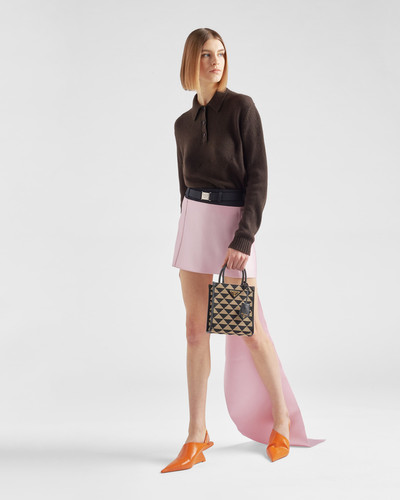 Prada Prada Symbole embroidered fabric mini bag outlook