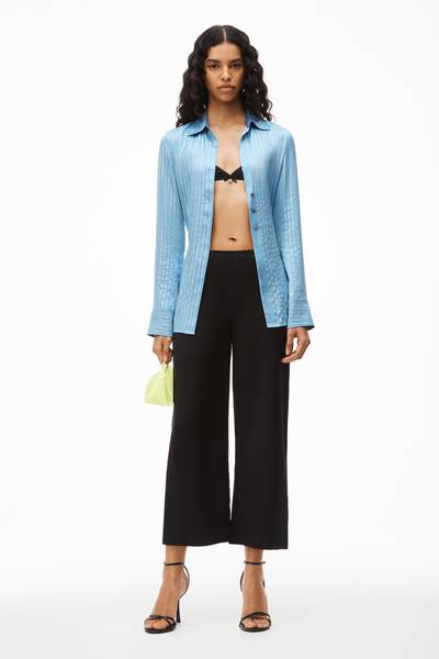 Alexander Wang SLIM RELAXED PANT IN SILK CHARMEUSE outlook