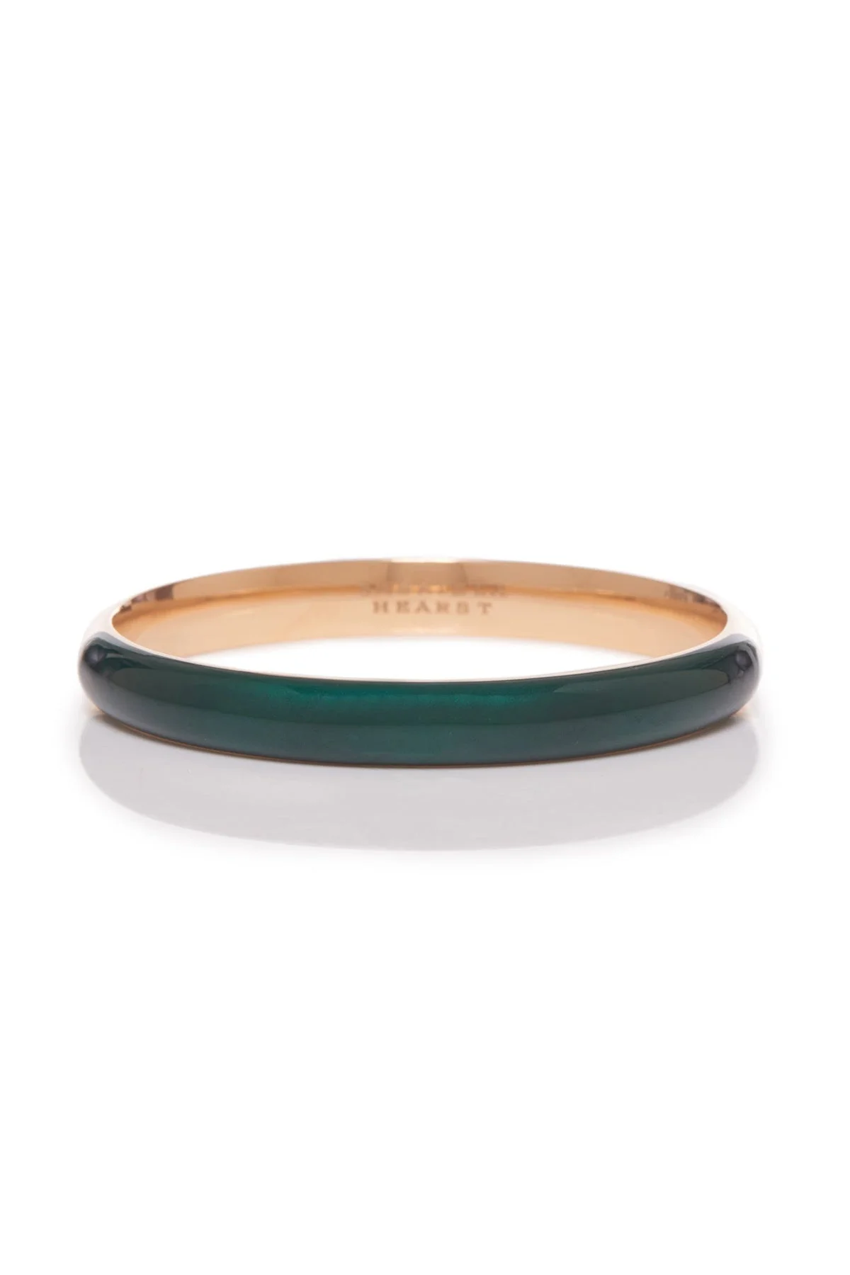 Vitreous Green Enamel & 18K Gold Bangle - 1