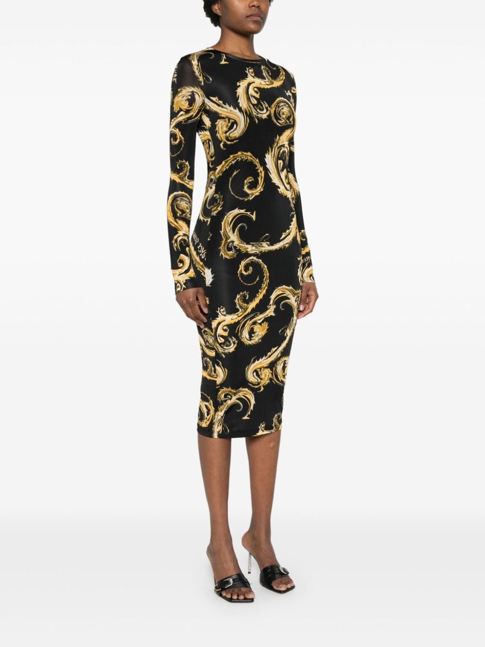 Chromo Couture-print midi dress - 3