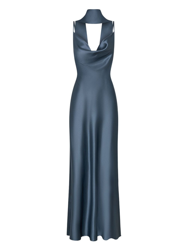 cowl-neck maxi dress 1