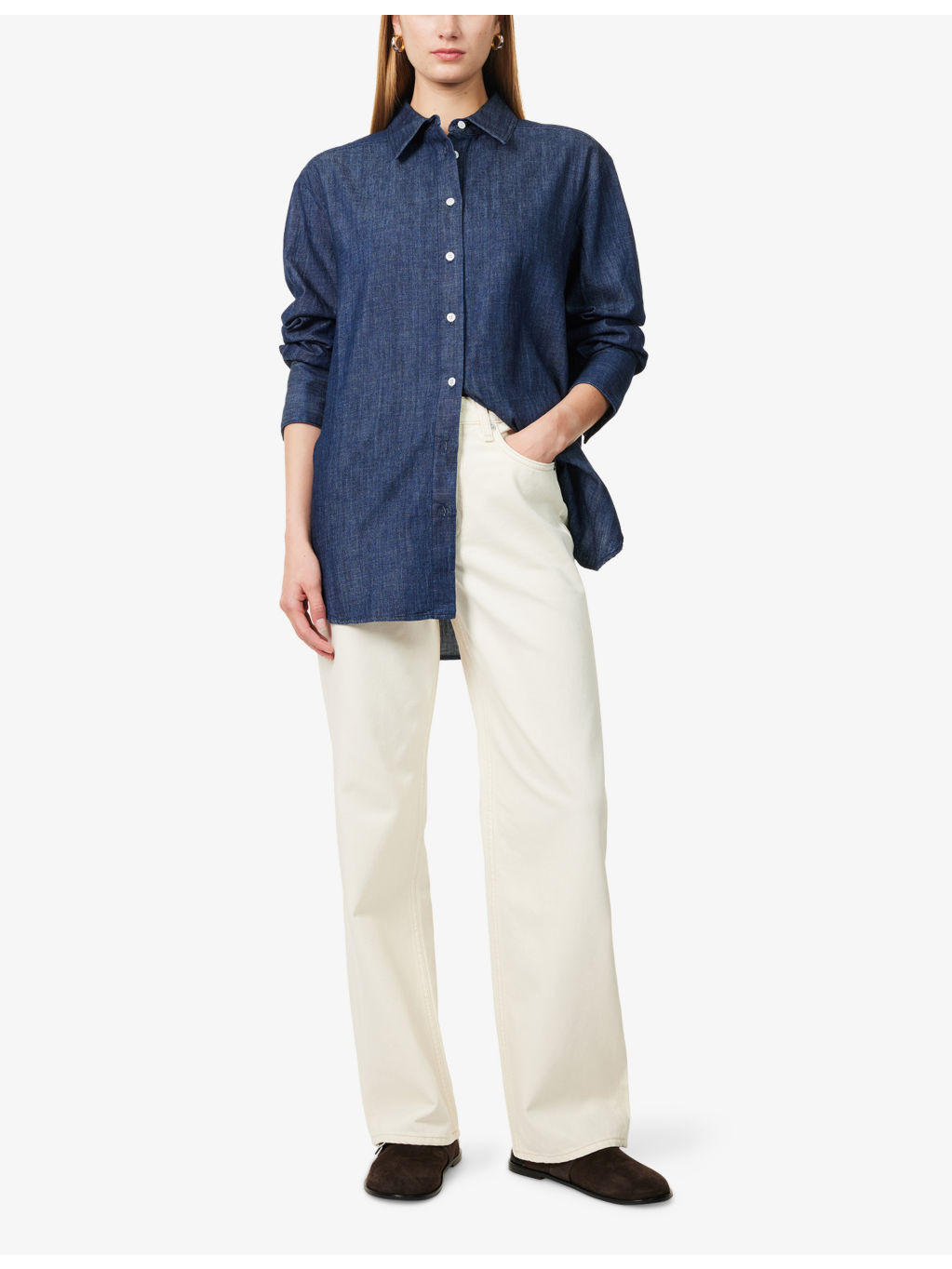 The Shea Straight-Leg Mid-Rirse Jeans - 2