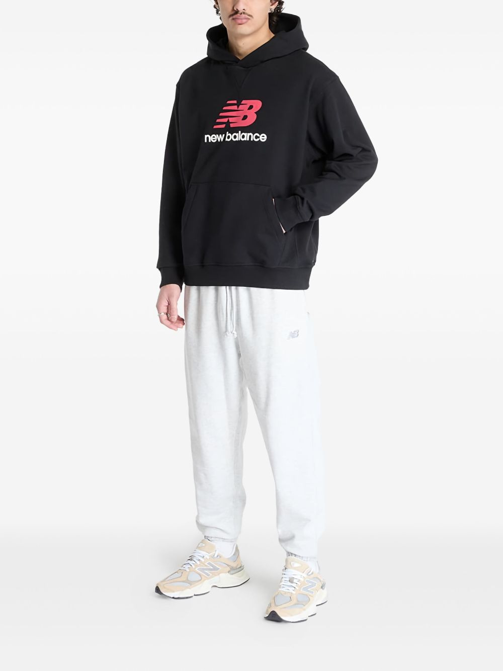 logo french-terry hoodie - 2
